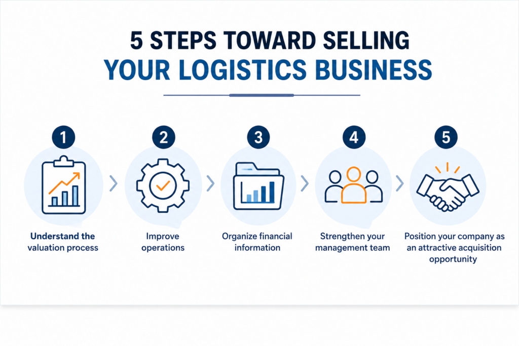 how to sell a logistics business